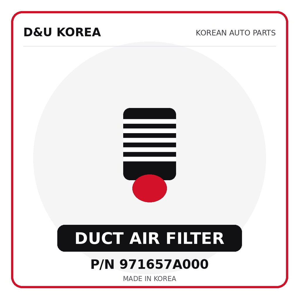 Genuine Mobis DUCT AIR FILTER 971657A000 for Korean vehicles | D&U Korea