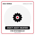 Genuine Mobis DUCT ASSY HEATER 973746D110 for Korean vehicles | D&U Korea