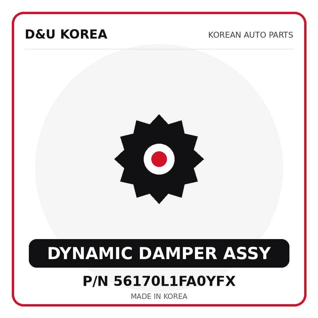 Genuine Mobis DYNAMIC DAMPER ASSY 56170L1FA0YFX - Korean auto parts from D&U Korea