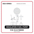 INSULATOR-FUEL PUMP