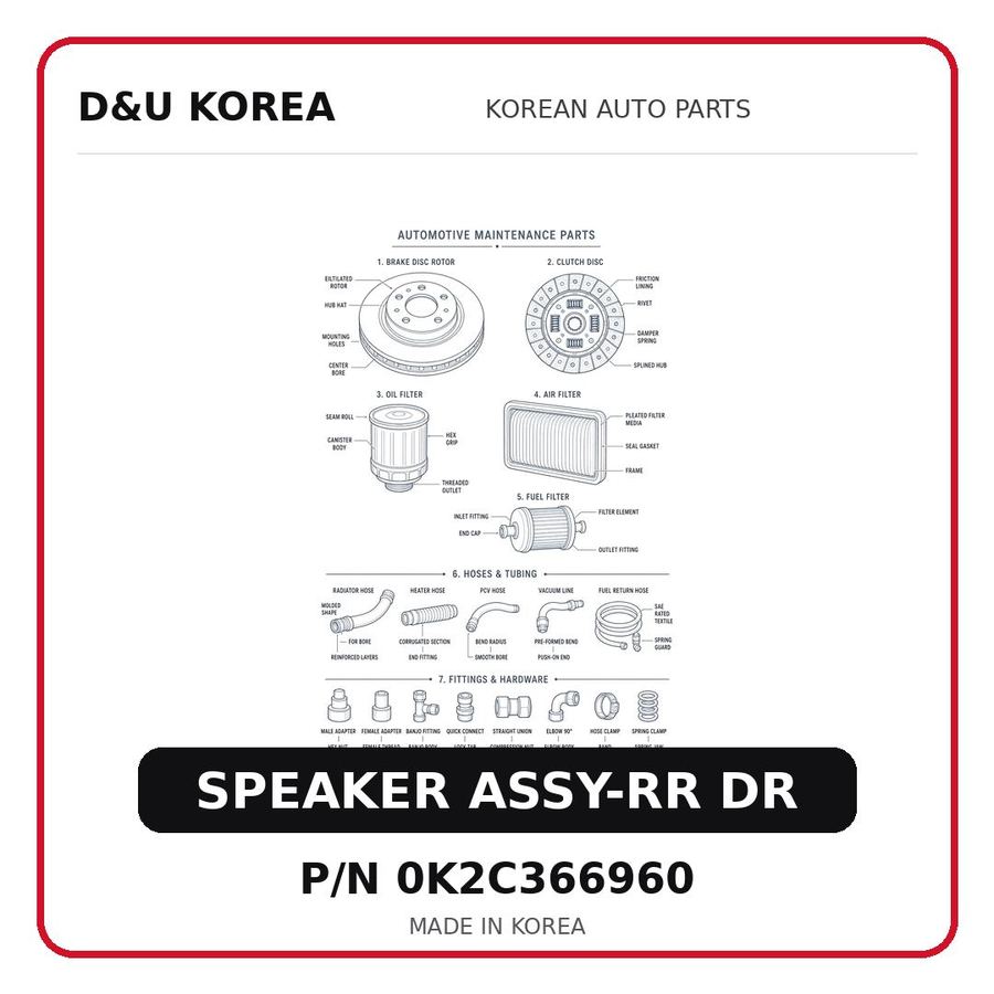SPEAKER ASSY-RR DR