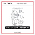 BRKT-CTR LAMP & FENDER,RH