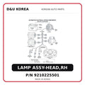 LAMP ASSY-HEAD,RH