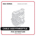 CABLE ASSY-THROTTLE