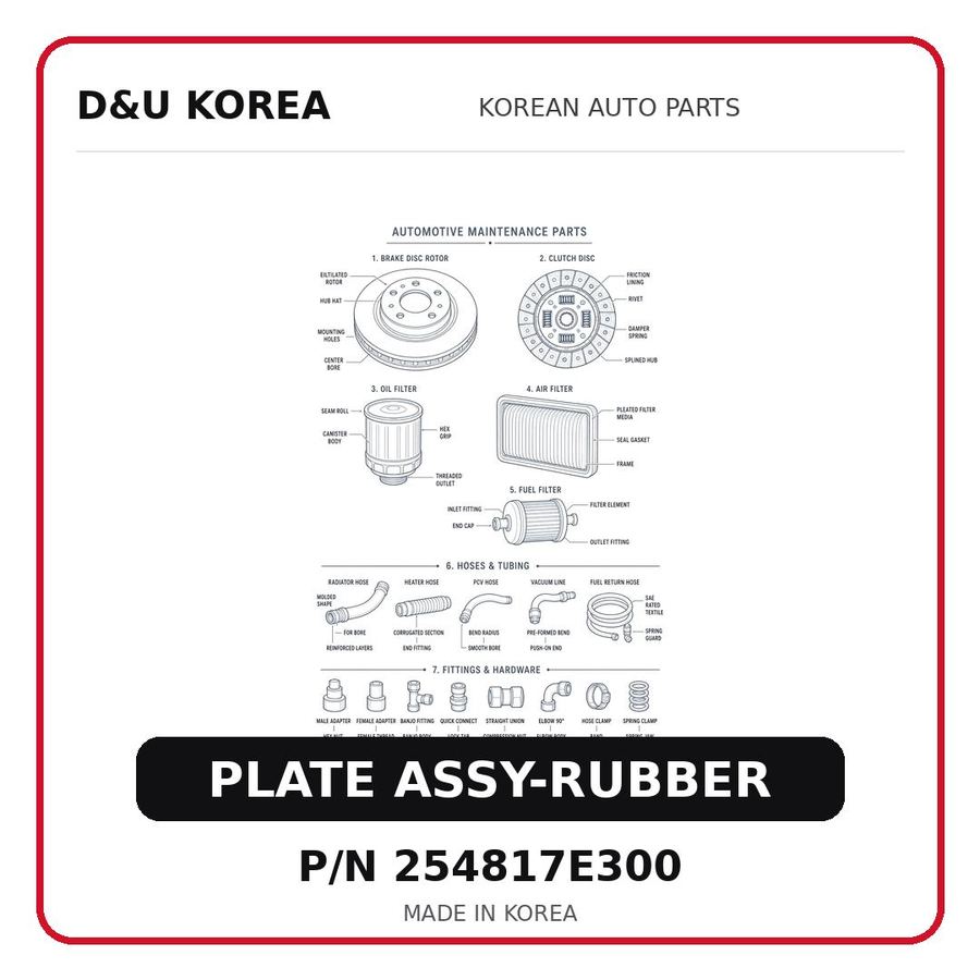 PLATE ASSY-RUBBER