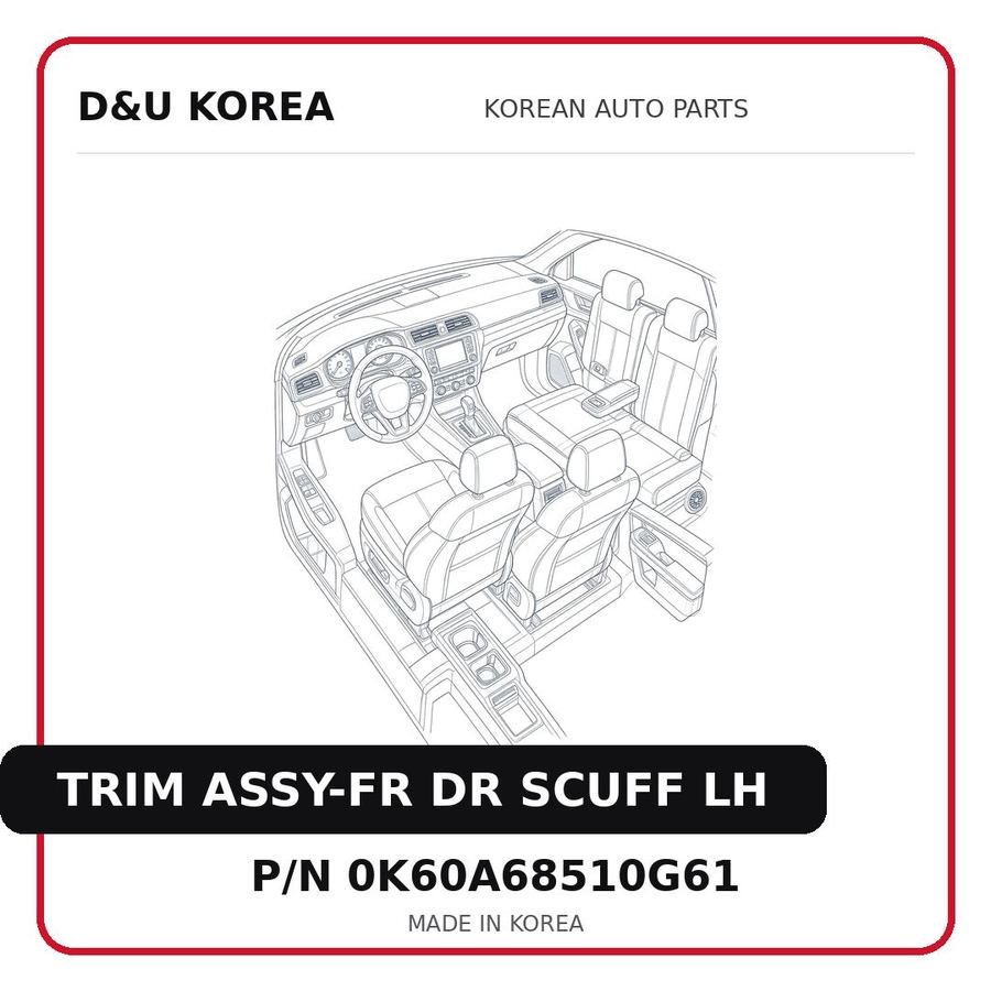 TRIM ASSY-FR DR SCUFF LH