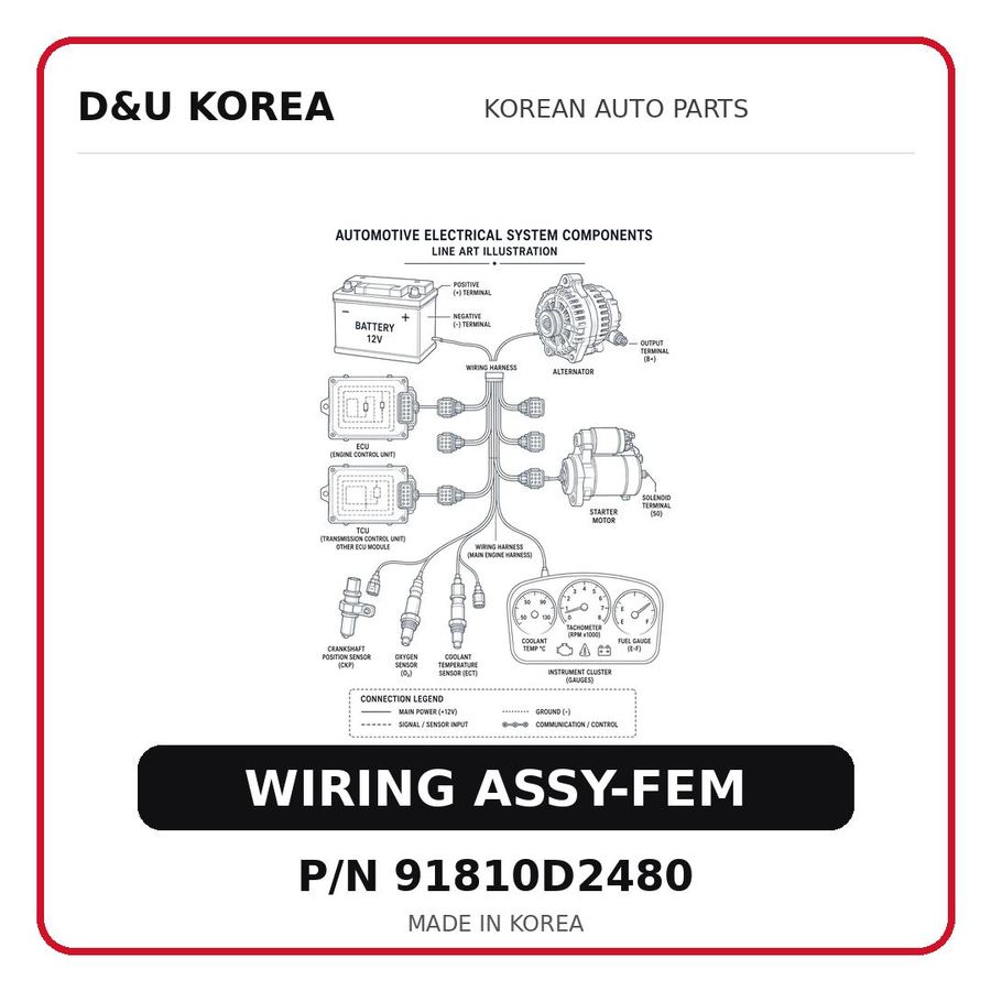 WIRING ASSY-FEM