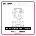 HOSE-RADIATOR LOWER