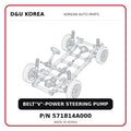 BELT"V"-POWER STEERING PUMP