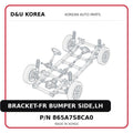 BRACKET-FR BUMPER SIDE,LH