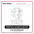 PIPE-TAIL W/MUFFLER RH