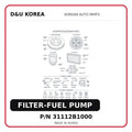 FILTER-FUEL PUMP