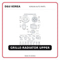 GRILLE-RADIATOR UPPER