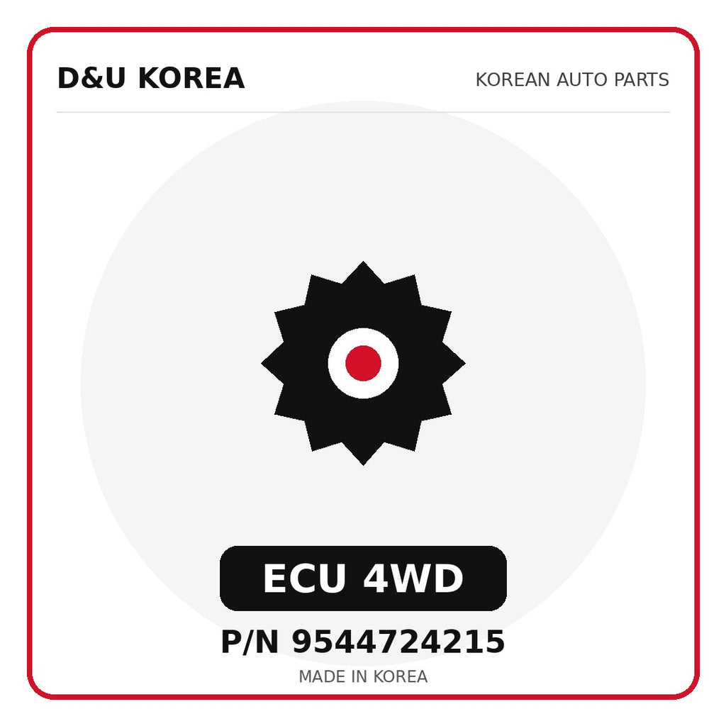 Genuine Mobis ECU 4WD 9544724215 for Korean vehicles | D&U Korea
