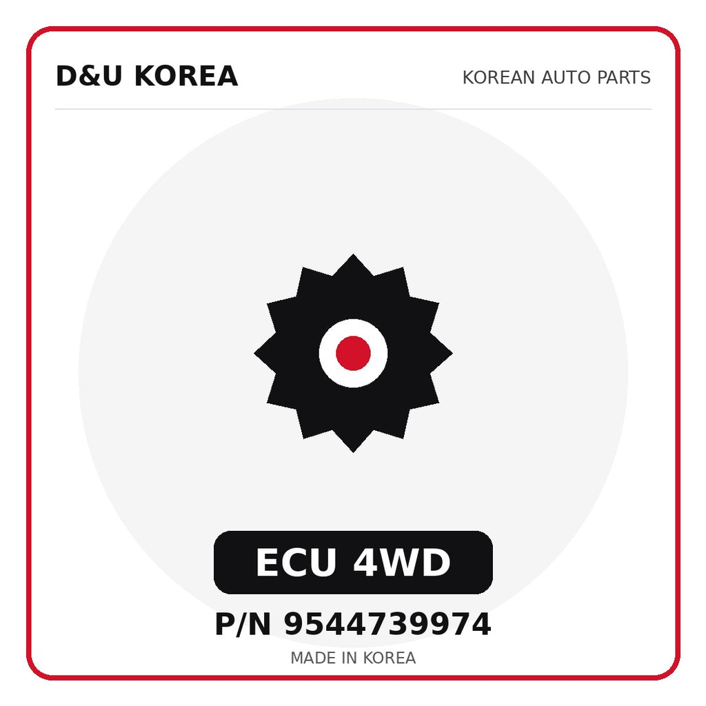 Genuine Mobis ECU 4WD 9544739974 for Korean vehicles | D&U Korea