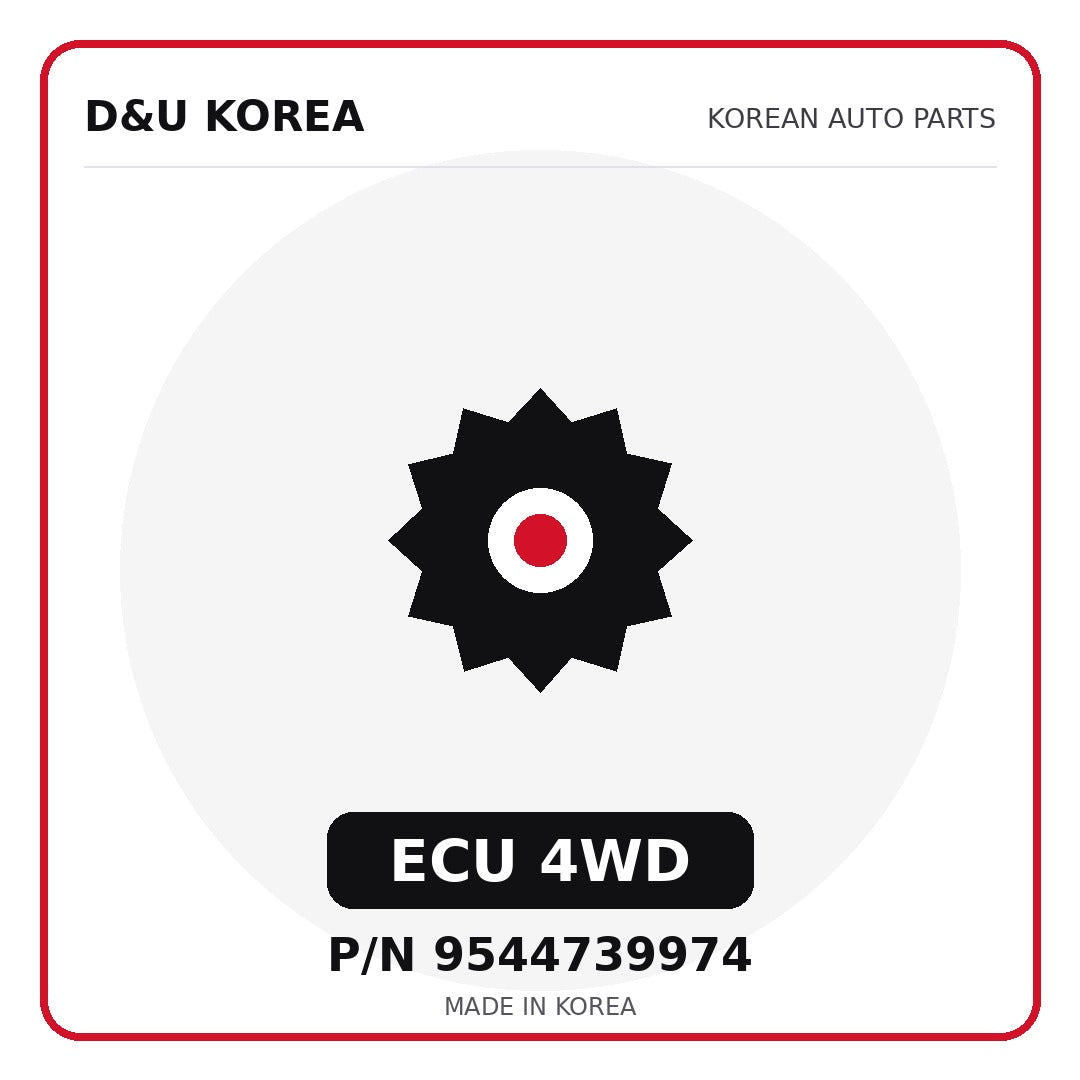 Genuine Mobis ECU 4WD 9544739974 for Korean vehicles | D&U Korea