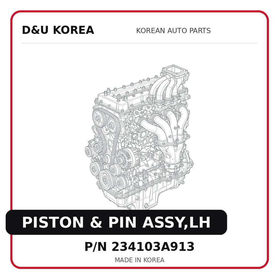 PISTON & PIN ASSY,LH