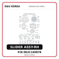 SLIDER ASSY-RH