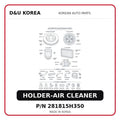 HOLDER-AIR CLEANER