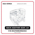 BACK ASSY-RR SEAT, LH