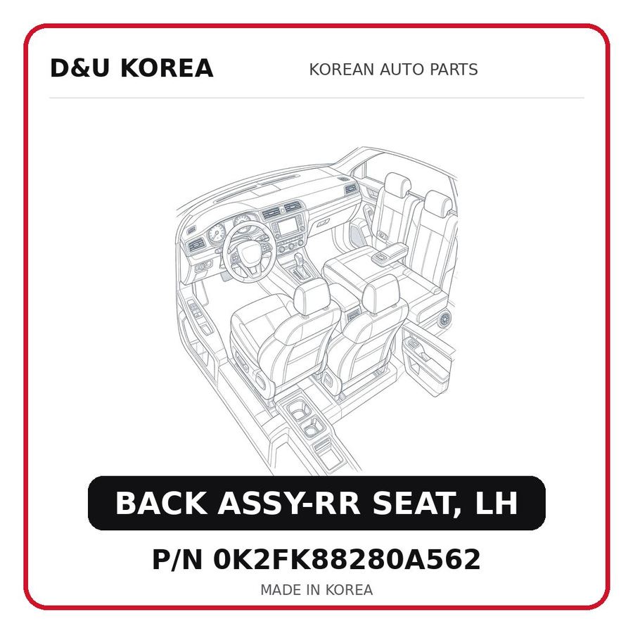 BACK ASSY-RR SEAT, LH