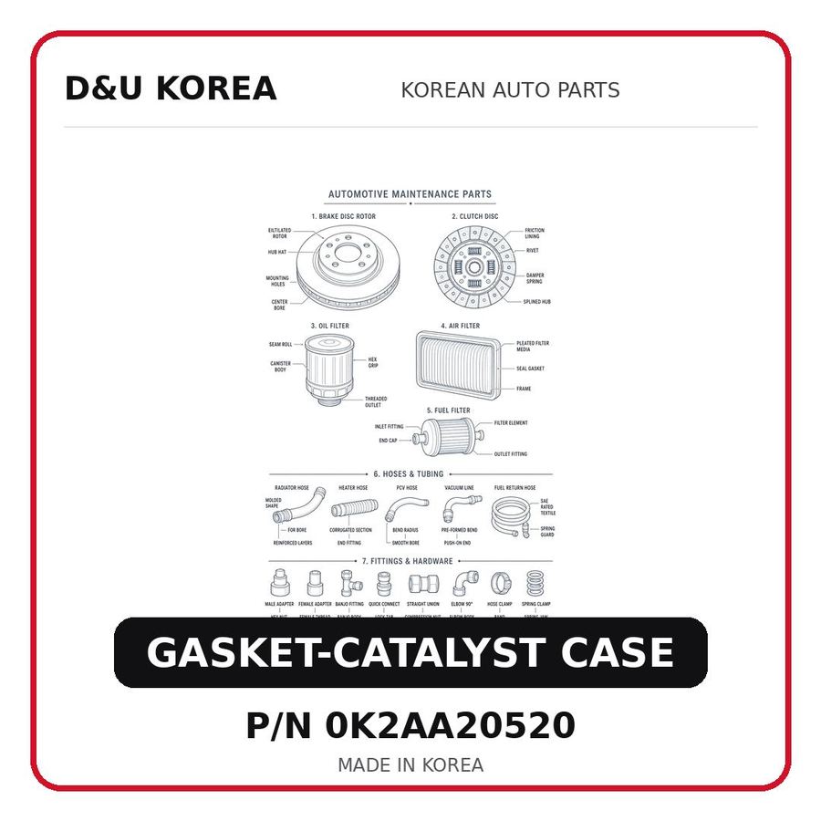 GASKET-CATALYST CASE