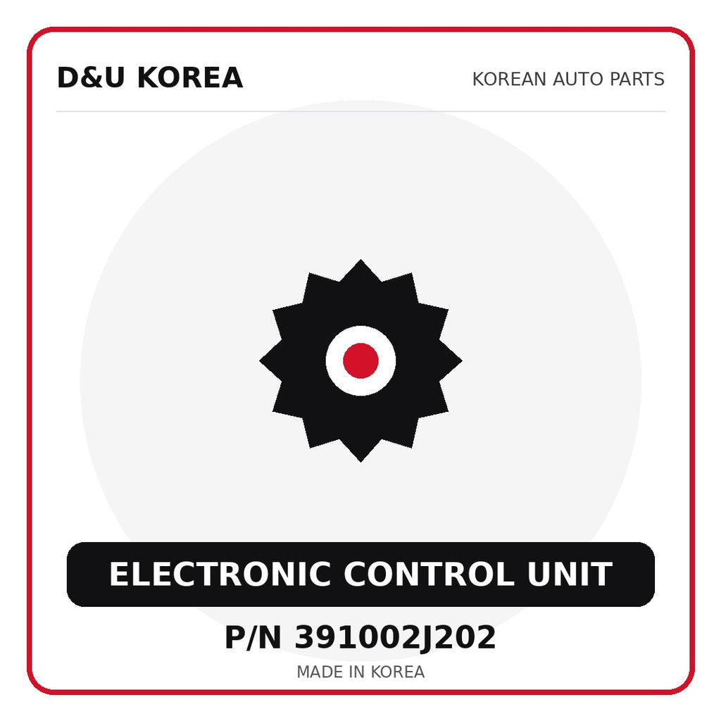 Genuine Mobis ELECTRONIC CONTROL UNIT 391002J202 - Korean auto parts from D&U Korea