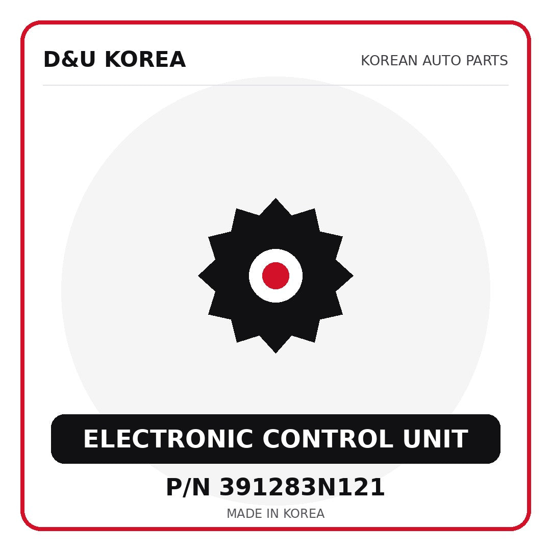 Genuine Mobis ELECTRONIC CONTROL UNIT 391283N121 - Korean auto parts from D&U Korea
