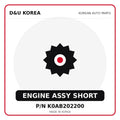 Genuine Mobis ENGINE ASSY SHORT K0AB202200 - Korean auto parts from D&U Korea