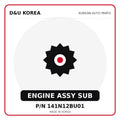 Genuine Mobis ENGINE ASSY SUB 141N12BU01 - Korean auto parts from D&U Korea