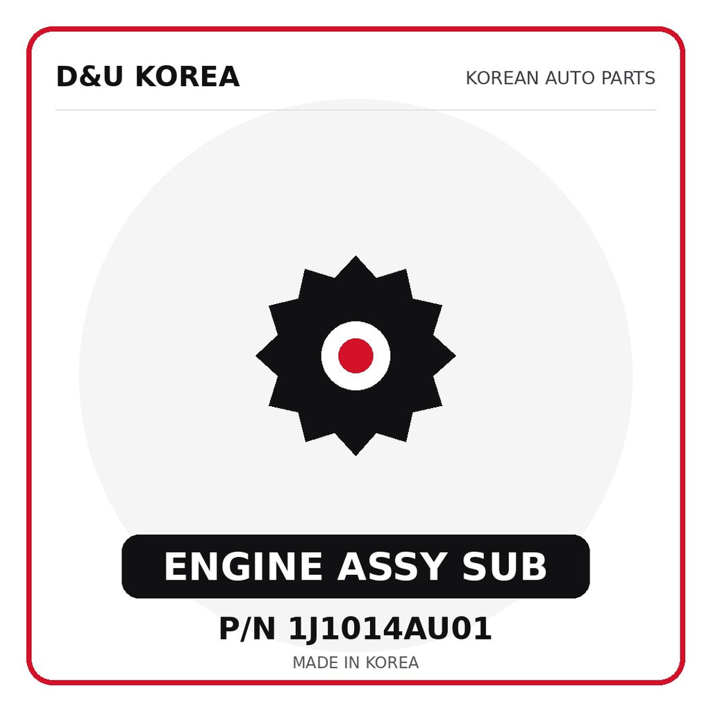 Genuine Mobis ENGINE ASSY SUB 1J1014AU01 - Korean auto parts from D&U Korea