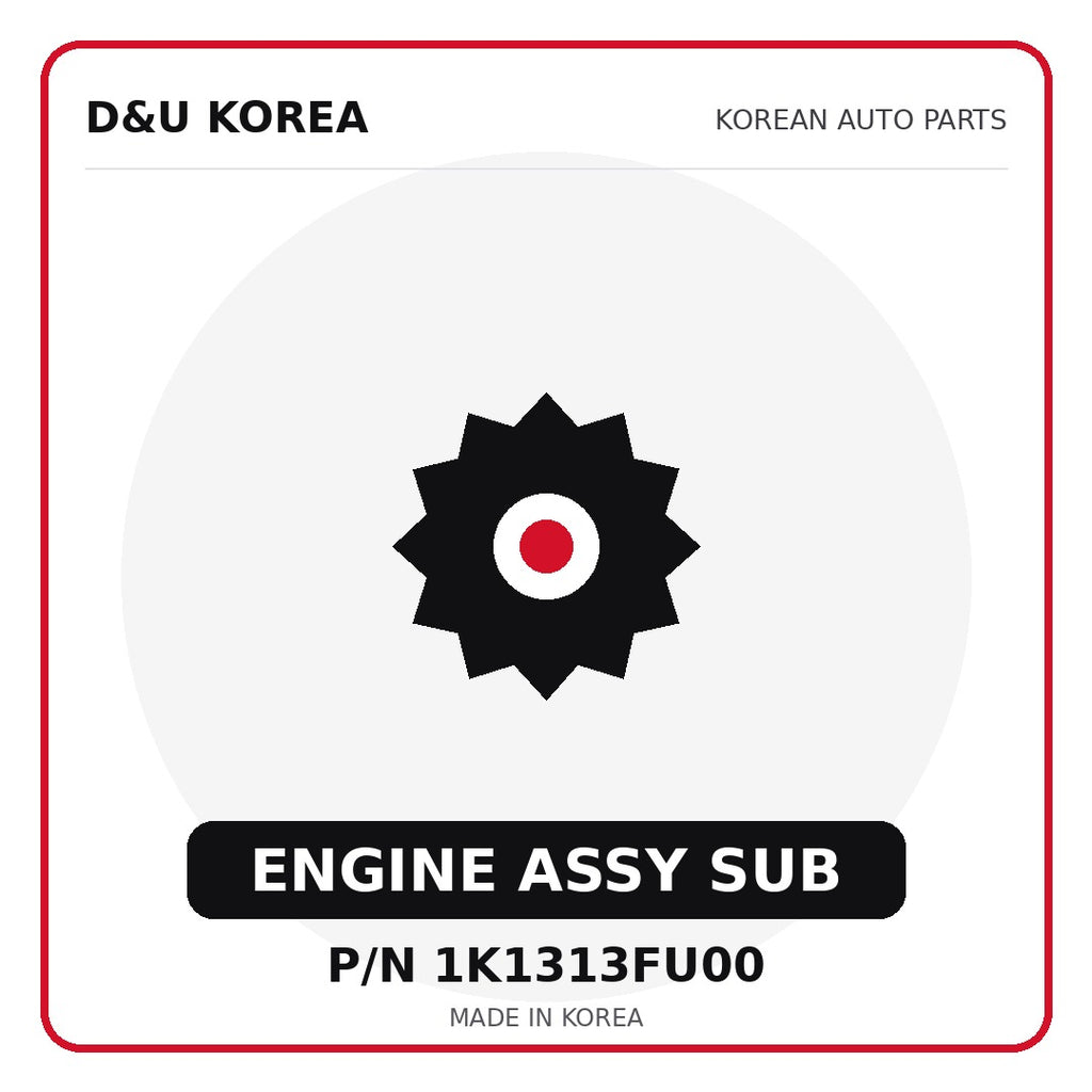 Genuine Mobis ENGINE ASSY SUB 1K1313FU00 for Korean vehicles | D&U Korea