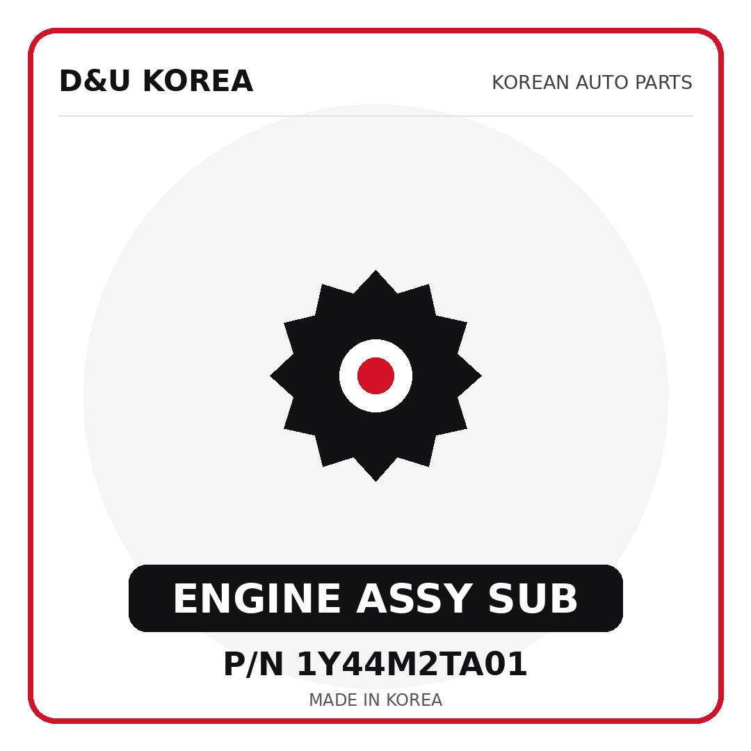 Genuine Mobis ENGINE ASSY SUB 1Y44M2TA01 - Korean auto parts from D&U Korea