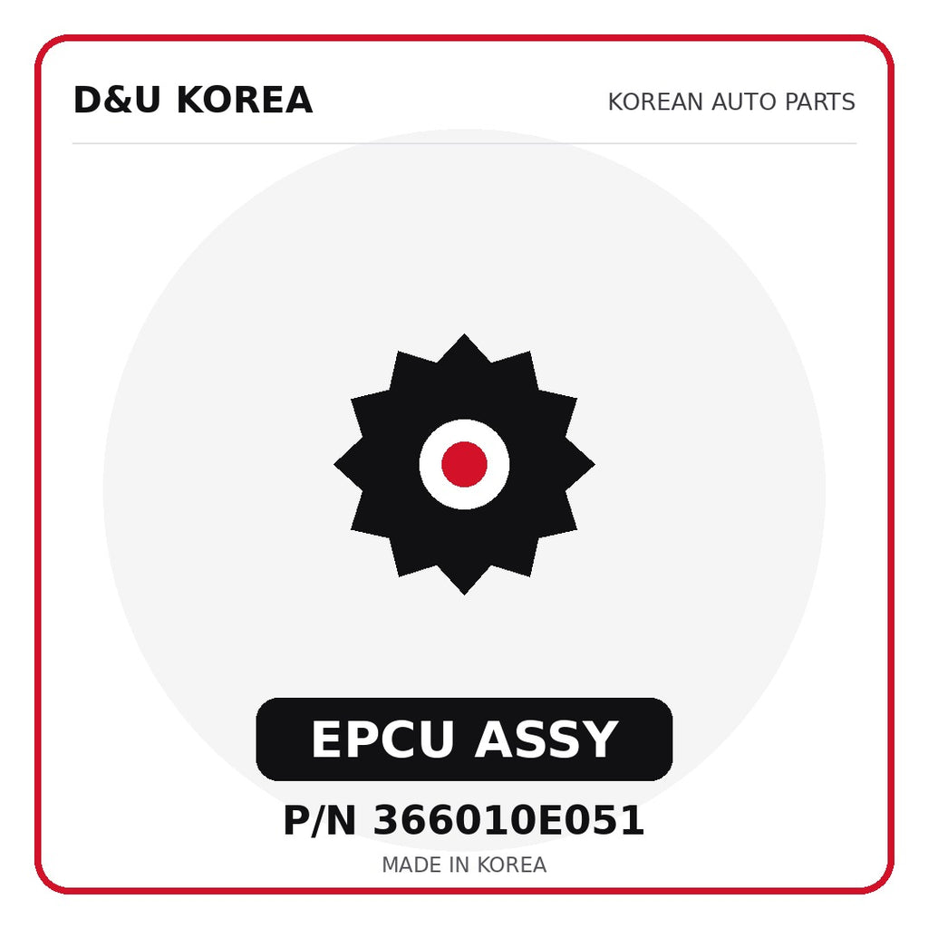 Genuine Mobis EPCU ASSY 366010E051 - Korean auto parts from D&U Korea