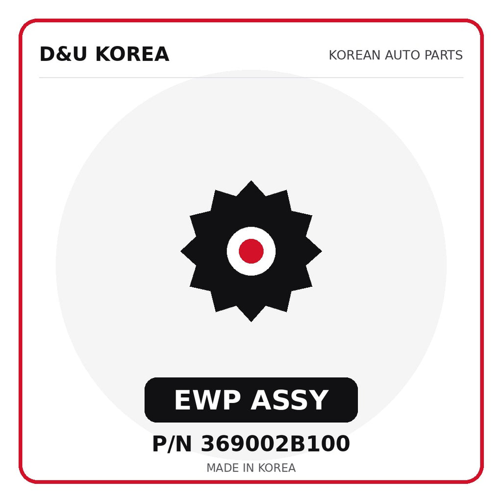 Genuine Mobis EWP ASSY 369002B100 for Korean vehicles | D&U Korea