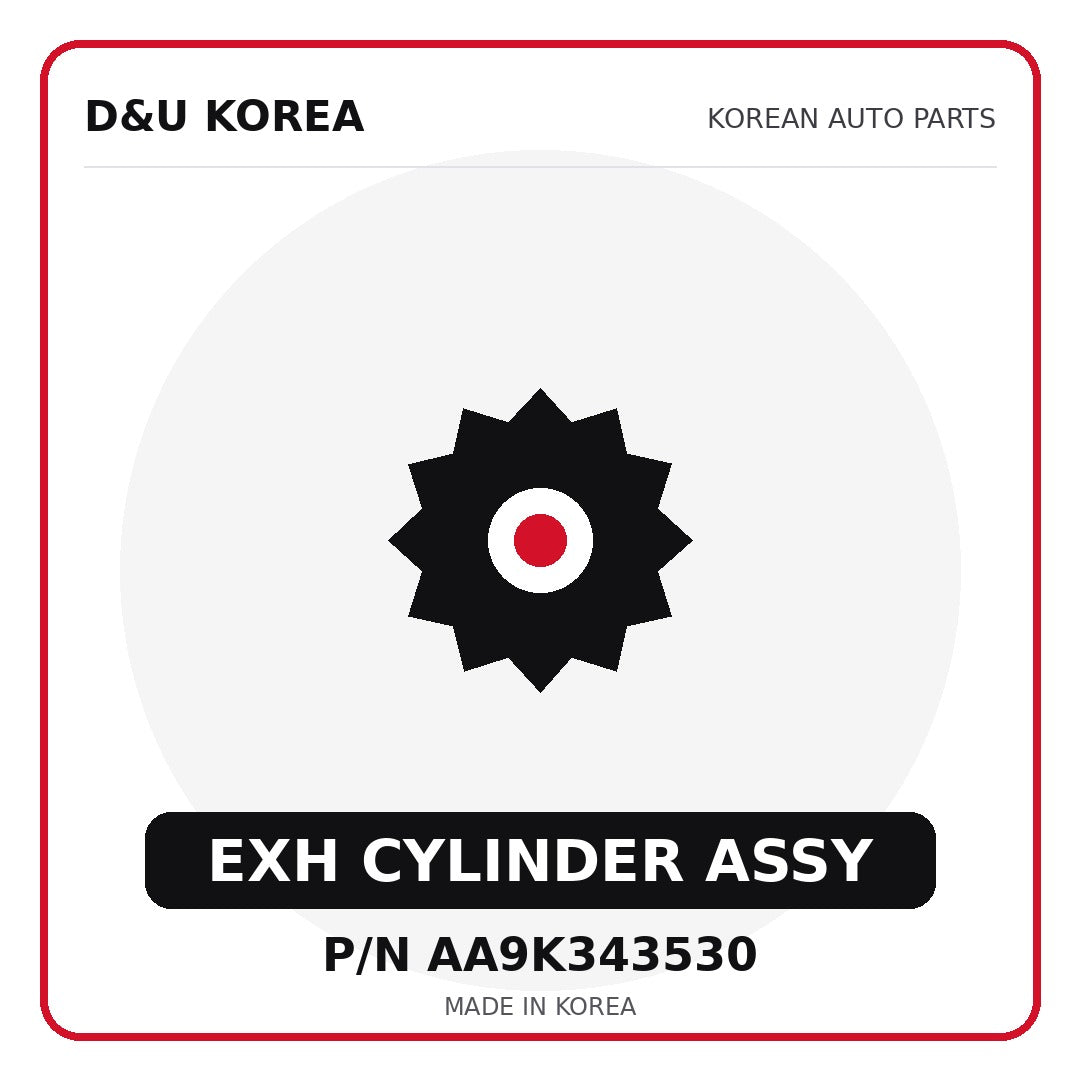 Genuine Mobis EXH CYLINDER ASSY AA9K343530 for Korean vehicles | D&U Korea