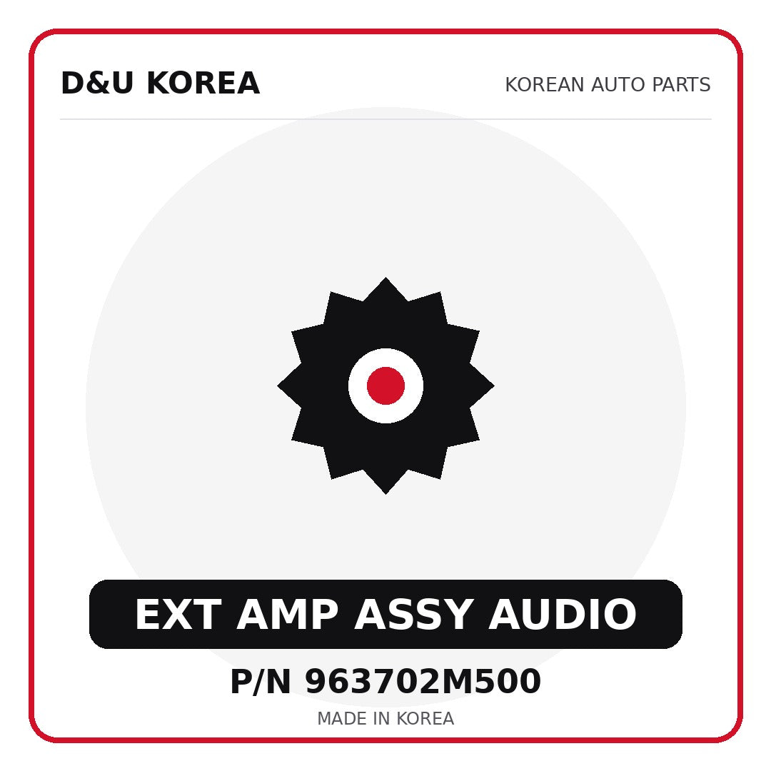 Genuine Mobis EXT AMP ASSY AUDIO 963702M500 for Korean vehicles | D&U Korea