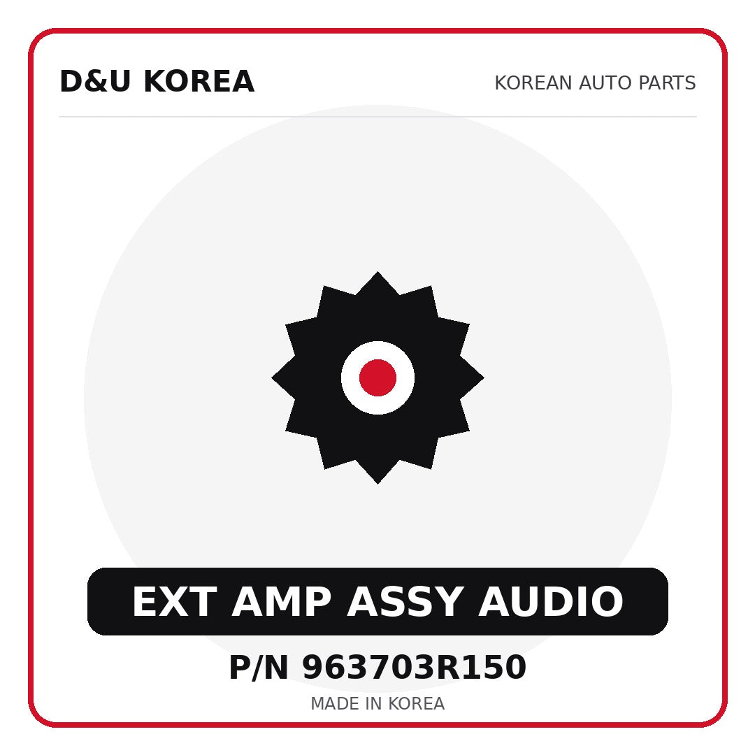 Genuine Mobis EXT AMP ASSY AUDIO 963703R150 for Korean vehicles | D&U Korea