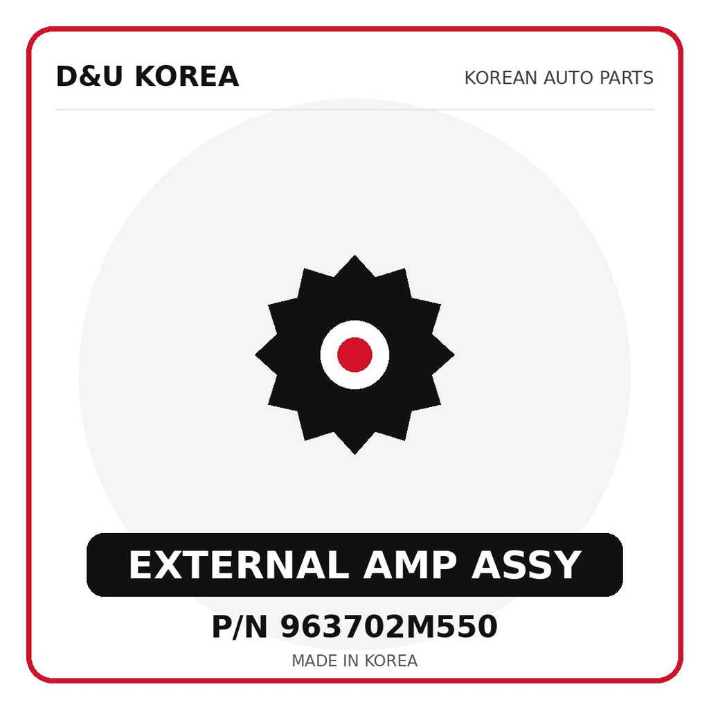 Genuine Mobis EXTERNAL AMP ASSY 963702M550 for Korean vehicles | D&U Korea