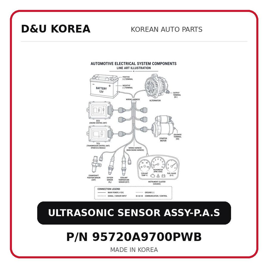 ULTRASONIC SENSOR ASSY-P.A.S