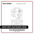 HEAD UNIT ASSY-AUDIO VIDIO