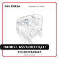 HANDLE ASSY-OUTER,LH