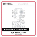 RETAINER ASSY-BRG