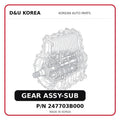 GEAR ASSY-SUB