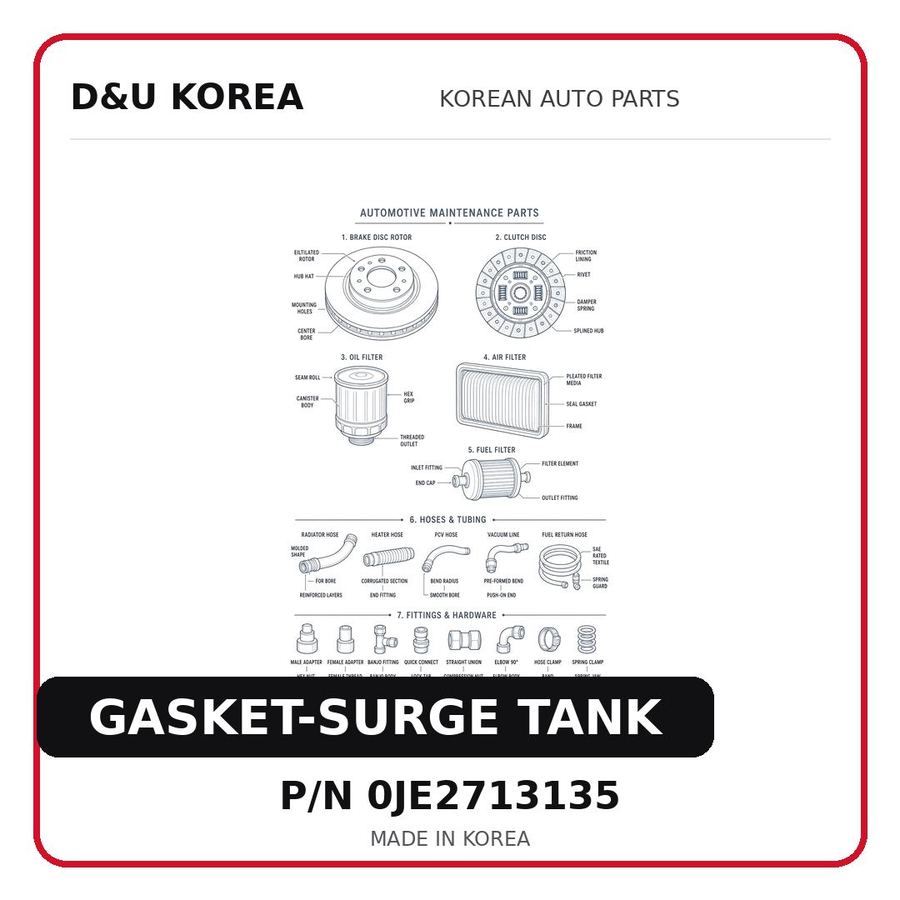 GASKET-SURGE TANK