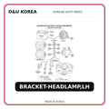 BRACKET-HEADLAMP,LH