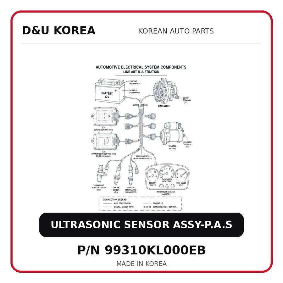 ULTRASONIC SENSOR ASSY-P.A.S