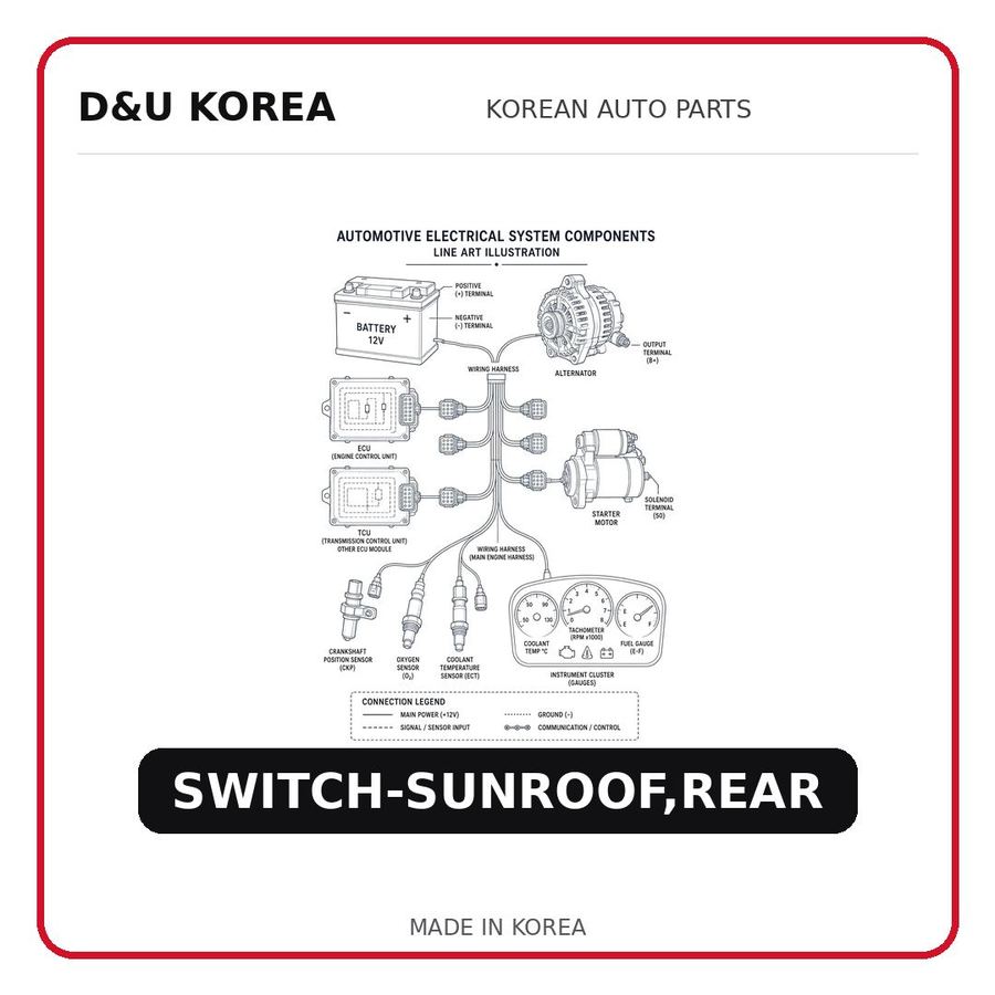 SWITCH-SUNROOF,REAR
