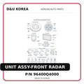 UNIT ASSY-FRONT RADAR