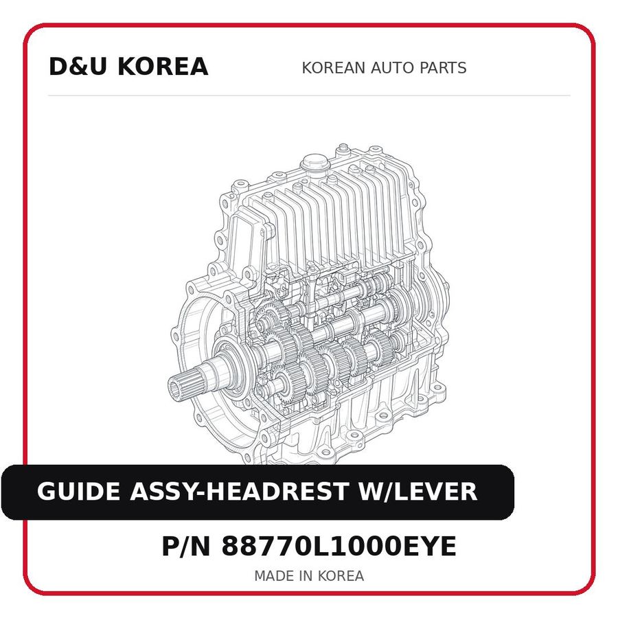 GUIDE ASSY-HEADREST W/LEVER